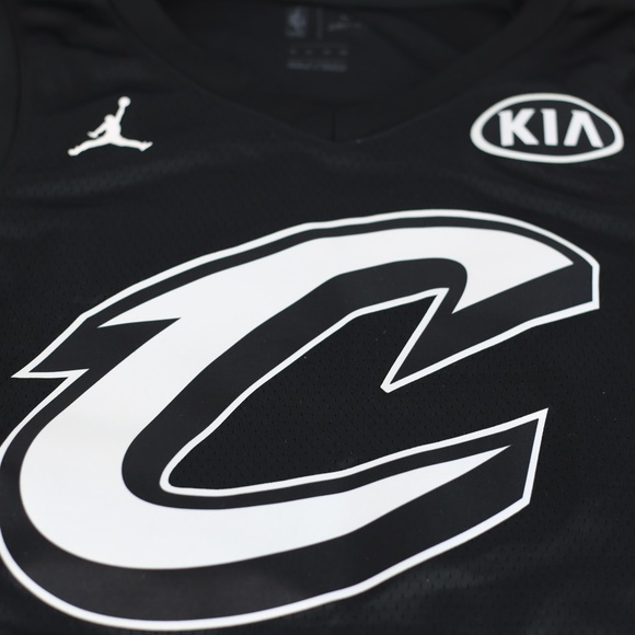 Nike Lebron James Kia All Star Black Basketball Jersey Cavs Lakers NBA - Picture 3 of 8